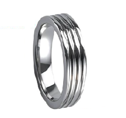 Купить кольцо из вольфрама Lonti TU-027062 с рифленой поверхностью оптом от 770 руб.