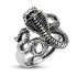 Купить перстень мужской из стали TATIC --R-H2098 в виде змеи - кобры оптом от 680 руб.