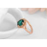 Купить кольцо ROZI RG-12325D с зеленым фианитом оптом от 500 руб.