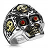 Купить мужской перстень в форме черепа из стали Spikes R-M2541 в байкерском стиле оптом от 870 руб.
