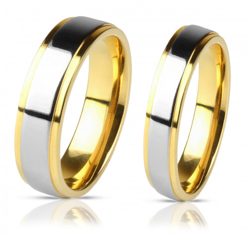 Купить кольцо из титана Lonti TI-040R (TI-041R) с золотистым покрытием оптом от 1 070 руб.
