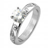 Купить помолвочное кольцо из титана Spikes R-TI-4396 с фианитом оптом от 1 170 руб.