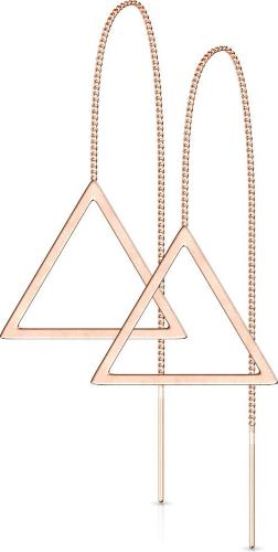 Купить женские серьги-протяжки из стали TATIC SE3650 в форме треугольника оптом от 470 руб.