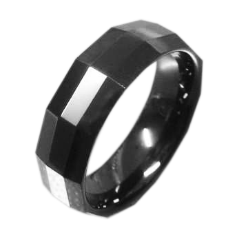 Купить мужское кольцо из черной керамики CR-027021 оптом от 1 000 руб.