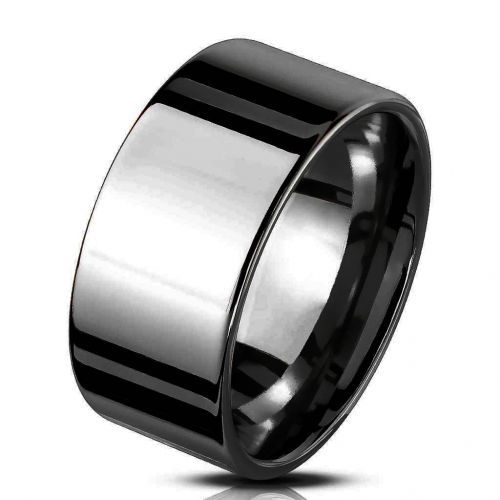 Купить широкое кольцо шайба из стали TATIC RSS-0172, черное, глянцевое оптом от 510 руб.