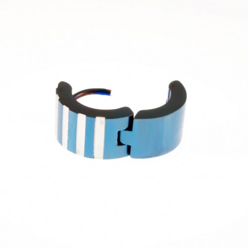 Купить серьги-кольца из стали LE-0140568 синие оптом от 270 руб.