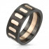 Купить мужское кольцо из стали TATIC R-M2816 с золотистыми вставками оптом от 950 руб.