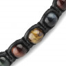 Купить браслет Шамбала Everiot Select LNS-8037 из камней тигровый, бычий и соколиный глаз оптом от 570 руб.