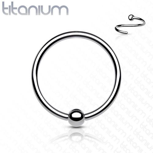 Купить серьга кольцо из титана с несъемным шариком PiercedFish T23RF1 для септума, трагуса и хеликса, брови, губ, пирсинга смайл (диаметр от 8 мм до 10 мм) оптом от 108 000 руб.