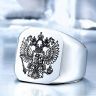 Купить мужской перстень-печатка из стали TATIC RSS-0320 с гербом двуглавый орел оптом от 670 руб.