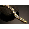 Купить браслет мужской из стали Everiot SCB-XP-1771 золотого цвета с черными керамическими вставками оптом от 1 930 руб.