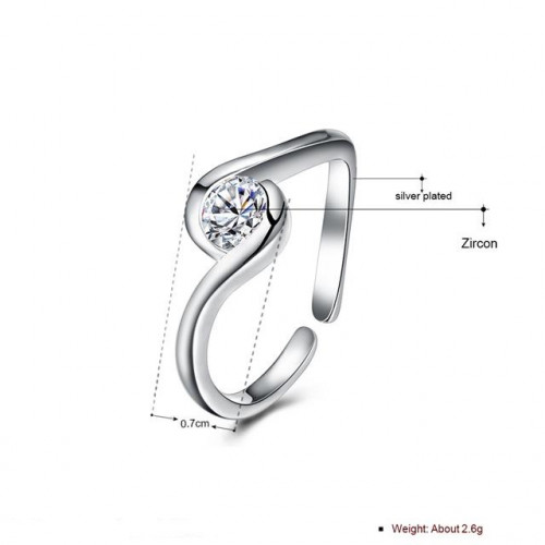 Купить кольцо Everiot RA-XP-14837 с фианитом оптом от 390 руб.