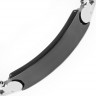 Купить мужской панцирный браслет-цепочка TATIC SSBQ-3042 из стали с черной пластиной для гравировки оптом от 1 320 руб.
