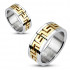 Купить кольцо из стали Spikes --R-M0010 с узором меандр оптом от 670 руб.