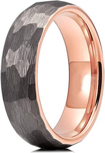 Купить кольцо из карбида вольфрама Lonti R-TG-0065 с неровной граненой поверхностью оптом от 1 600 руб.