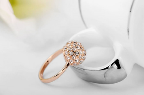 Купить кольцо ROZI RG-01330 с шариком оптом от 570 руб.