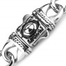 Купить мужской браслет-цепочка из стали Everiot SB-MJ-1663 с трехлистным крестом оптом от 1 970 руб.