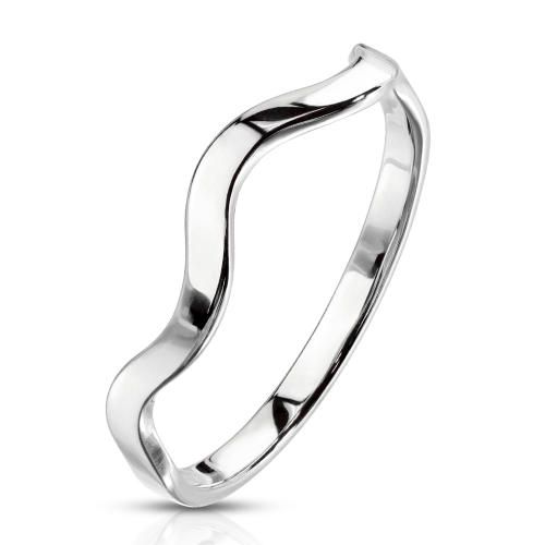Купить женское кольцо из стали в форме волны TATIC R-M6928S оптом от 440 руб.