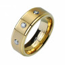 Купить мужское кольцо из вольфрама TATIC TU-136 с фианитами оптом от 1 310 руб.