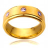 Купить мужское кольцо из вольфрама TATIC TU-136 с фианитами оптом от 1 310 руб.