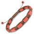 Купить плетеный браслет в стиле Шамбала Everiot Select LNS-2056 из красных керамических бусин оптом от 560 руб.