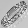 Купить мужской браслет из стали Everiot --SB-MJ-1658 в виде панцирной цепи с орнаментом оптом от 1 540 руб.